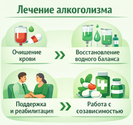лечение алкоголизма в Туле этапы